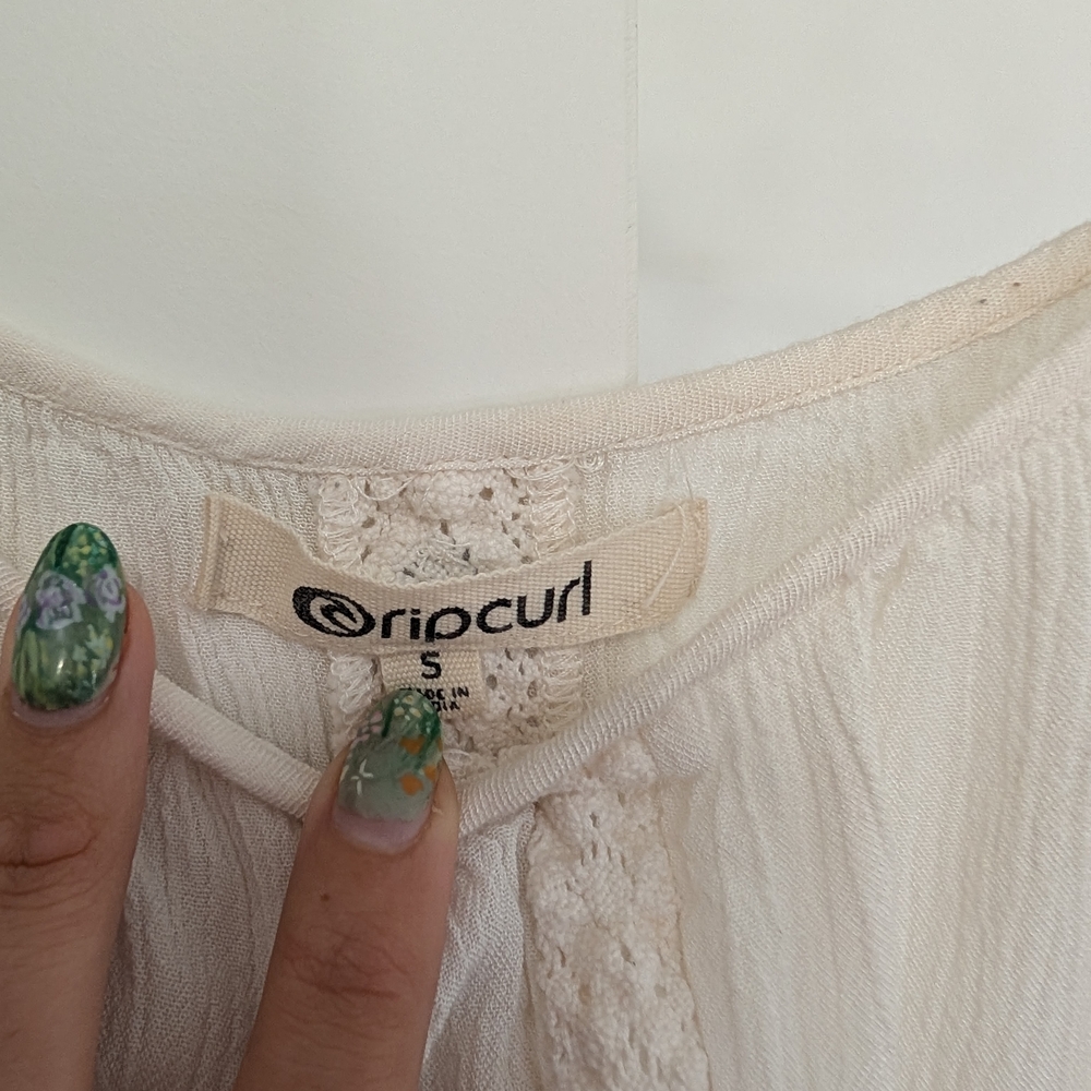 Ripcurl Flowy Cream Halter Dress - Picture 5 of 7